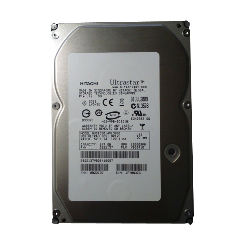 Hitachi 0B22137 - Ultra Star 147GB 15000RPM U320 80-Pins SCSI Hard Drive