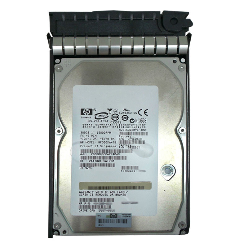 HP 0B22165 - 300GB 15K Fibre Channel 3.5" Hard Drive