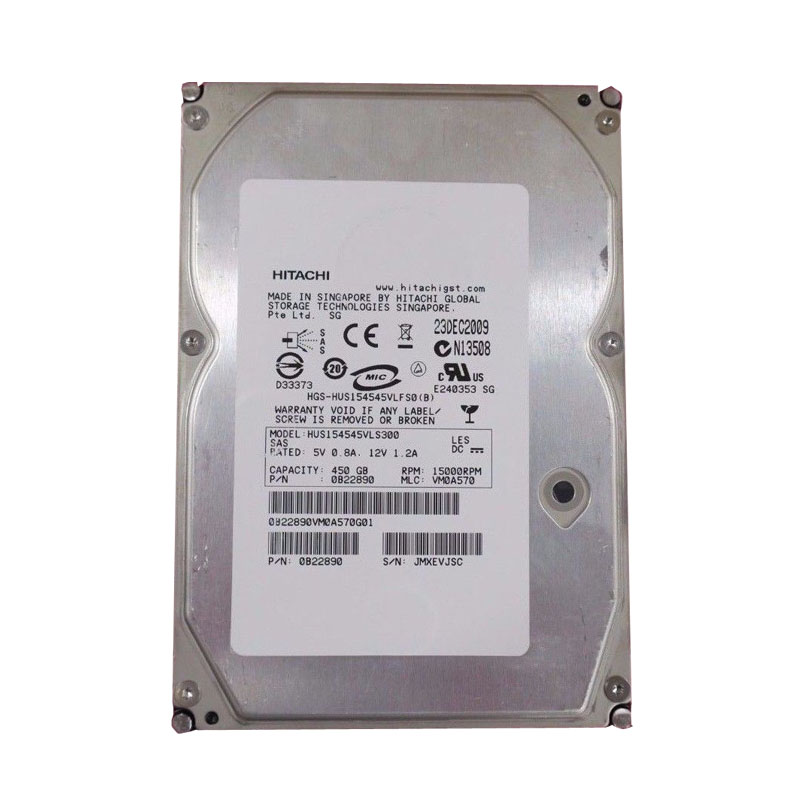 Hitachi 0B22890 - Ultrastar 15K450 450GB 15000RPM SAS 3GBPS 3.5Inch Hard Drive