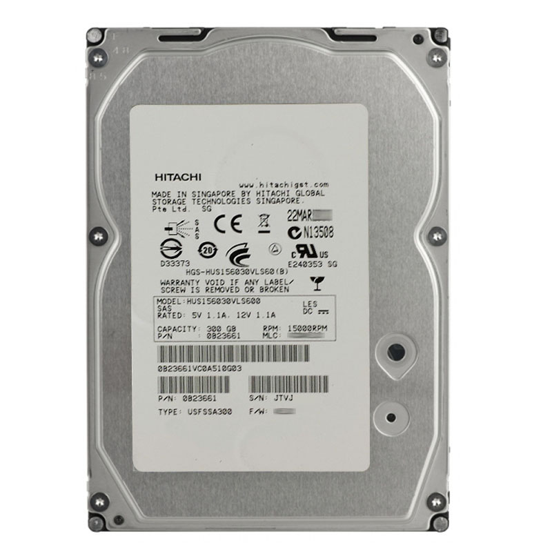 Hitachi 0B23661 - 300GB 15K SAS 6.0Gbps 3.5Inch 16MB Cache Hard Drive