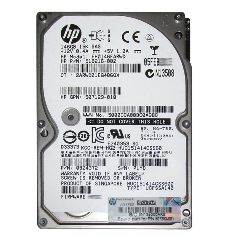Hitachi 0B24372 - 146GB 15K SAS 2.5Inch Hard Drive