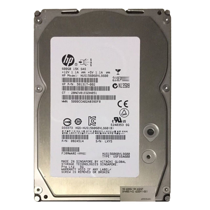 0B24514.jpg Hitachi 0B24514 - 600GB 15K SAS 6.0Gbps 3.5Inch 64MB Cache Hard Drive - Image 1