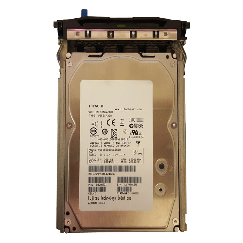 Hitachi 0B24521 - 300GB 15K SAS 6.0Gbps 3.5" 64MB Cache Hard Drive