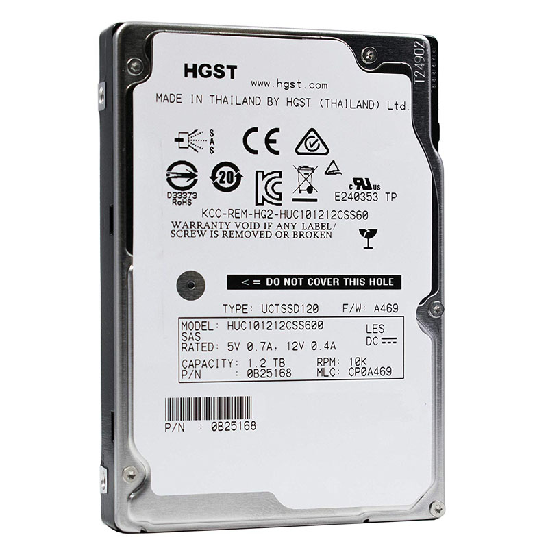 Hitachi 0B25168 - Ultrastar C10K1200 1.2TB 10000RPM 2.5Inch SAS 6GBPS 64MB Cache Hard Drive