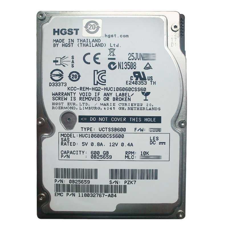 Hitachi 0B25659 - 600GB 10K SAS 6.0Gbps 2.5Inch 64MB Cache Hard Drive