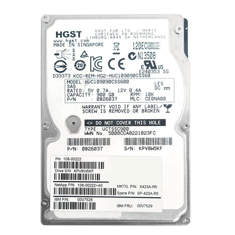 Hitachi 0B26037 - 900GB 10K SAS 6.0Gbps 2.5" 64MB Cache Hard Drive
