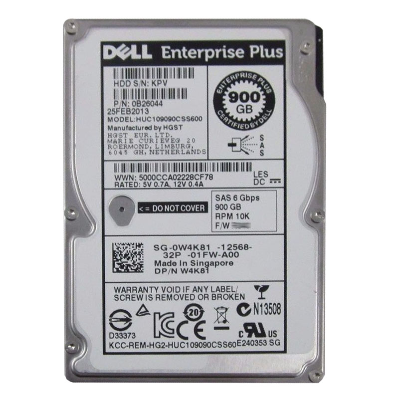 Hitachi 0B26044 - 900GB 10K SAS 6.0Gbps 2.5Inch 64MB Cache Hard Drive