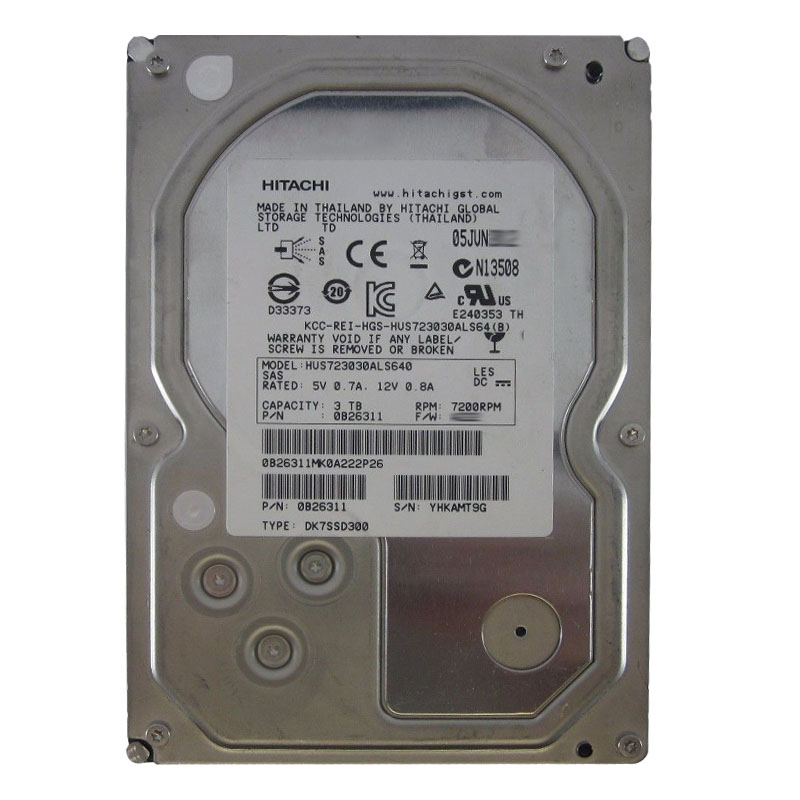 Hitachi 0B26311 - 3TB 7.2K SAS 6.0Gbps 3.5" 64MB Cache Hard Drive