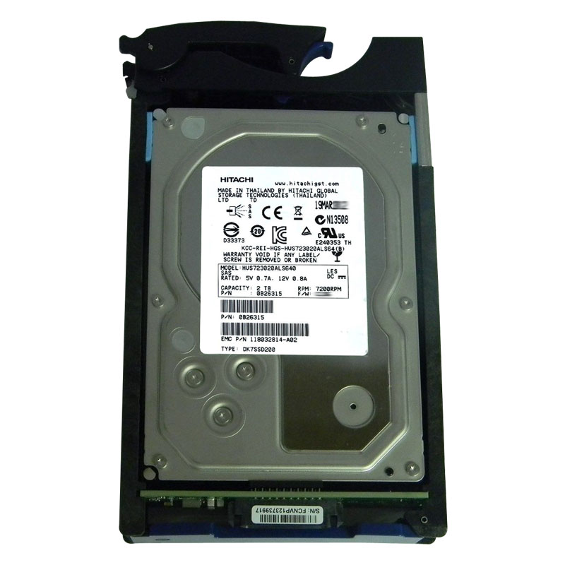 Hitachi 0B26315 - 2TB 7.2K SAS 6.0Gbps 3.5" 64MB Cache Hard Drive