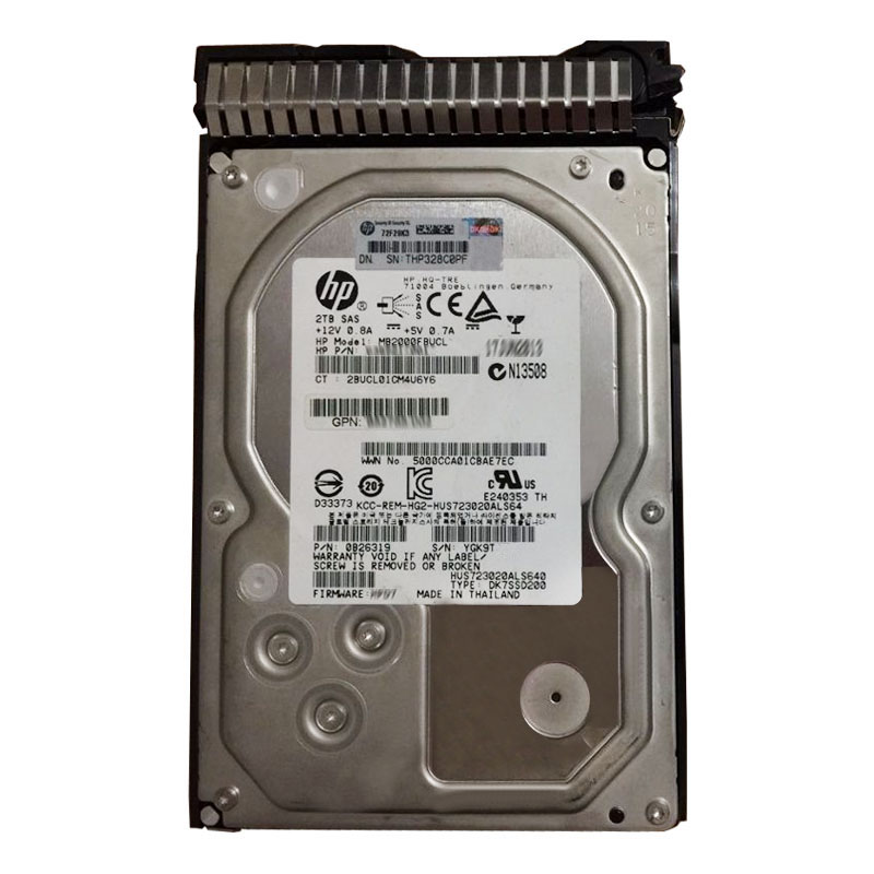 0B26319.jpg HP 0B26319 - 2TB 7.2K SAS 6.0Gbps 3.5" Hard Drive - Image 1