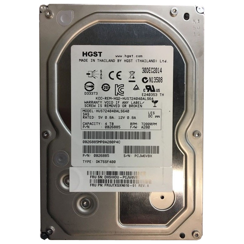 Hitachi 0B26885 - 4000GB 64MB Cache 7200RPM 3.5Inch SAS Ultra Hard Drive