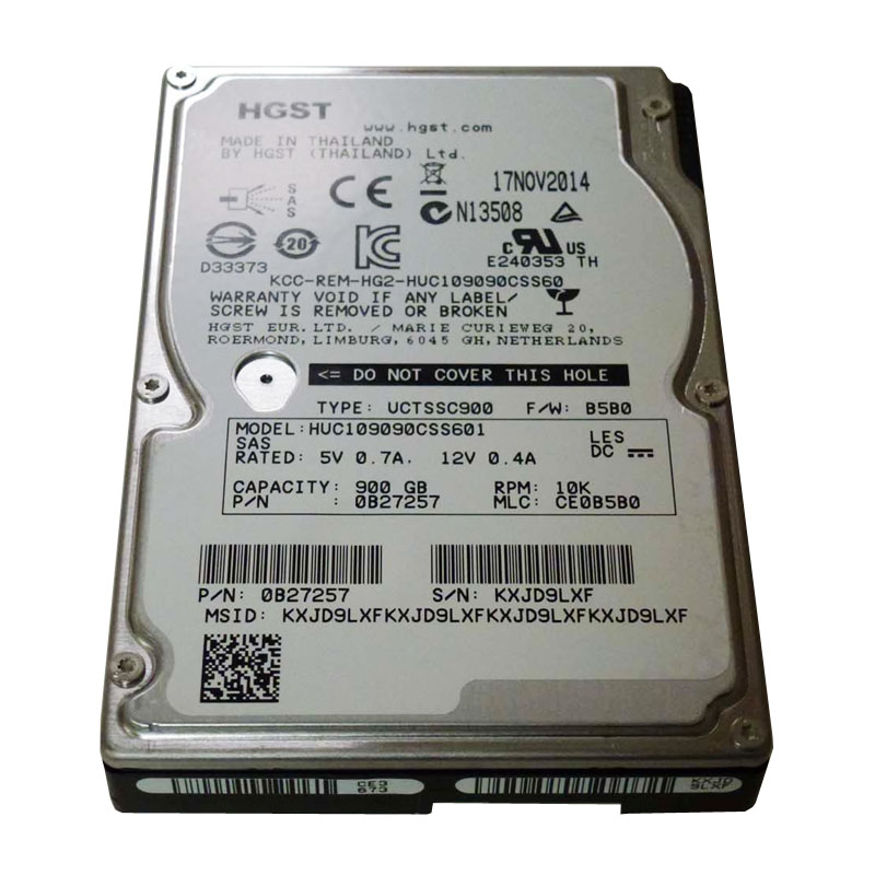 Hitachi 0B27257 - 900GB 10000RPM 2.5Inch SAS 6GBPS 64MB Cache Hard Drive