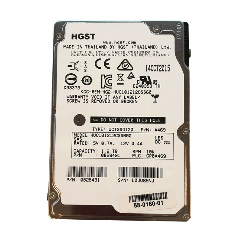 Hitachi 0B28491 - 1.2TB 10K SAS 2.5" 64MB Cache Hard Drive