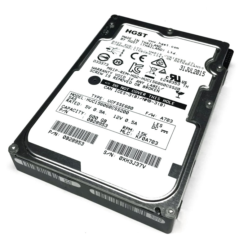 Hitachi 0B28953 - 600GB 15000RPM 2.5Inch SAS Hard Drive