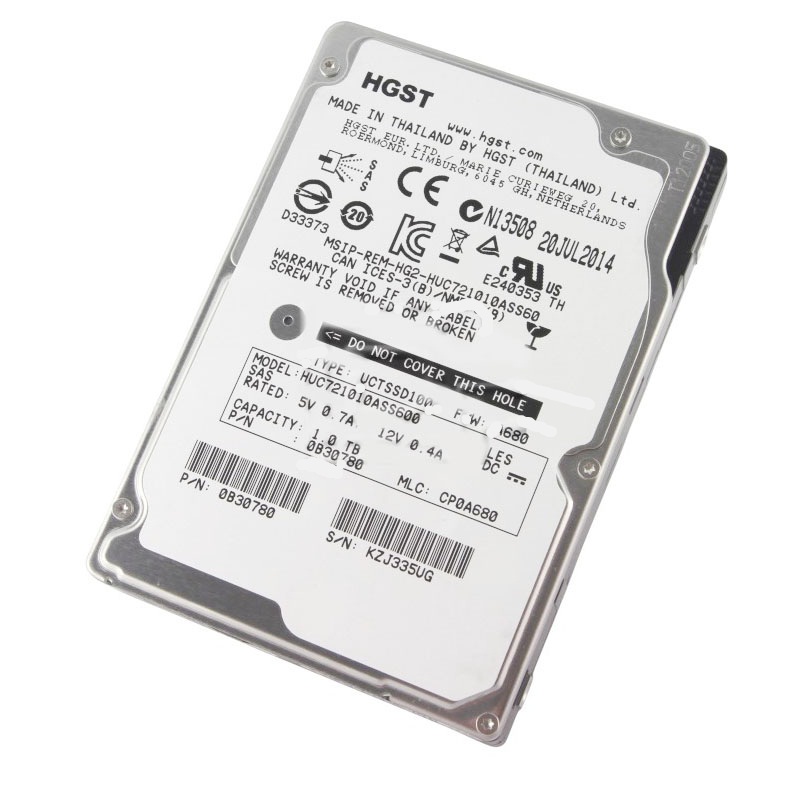 0B30780 Hitachi - 1TB 7.2K SAS 2.5" 64MB Hard Drive