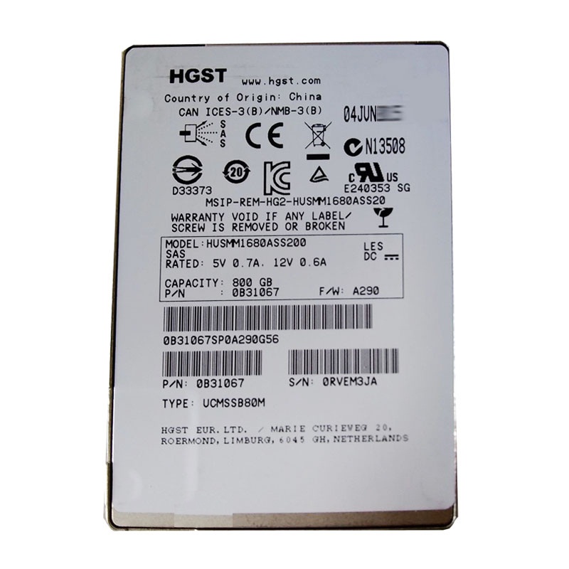 Hitachi 0B31067 - 800GB SAS 2.5" SSD