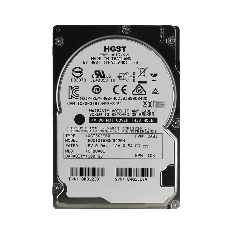 0B31239 Hitachi - 900GB 10K SAS 2.5" 128MB Hard Drive