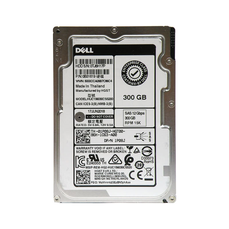 Dell 0B31619 - 300GB 15K SAS 2.5" Hard Drive
