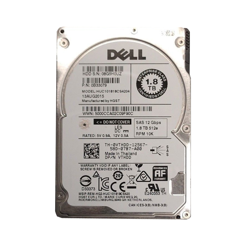 Hitachi 0B31878 - 1.8TB 10 SAS 6.0Gbps 2.5" Hard Drive