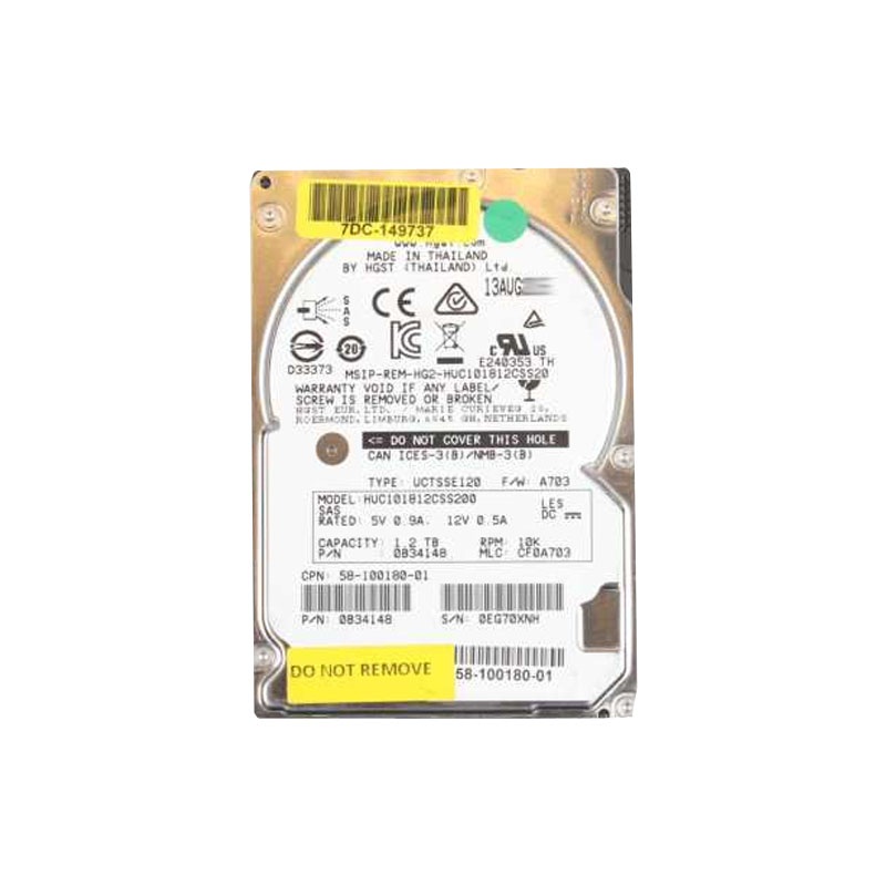0B34148 Hitachi - 1.2TB 10K SAS 2.5" Hard Drive