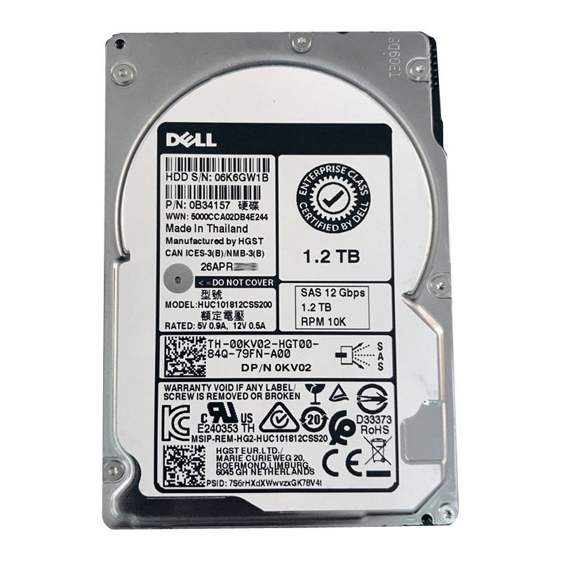 Hitachi 0B34157 - 1.2TB 10 SAS 2.5" 128MB Hard Drive