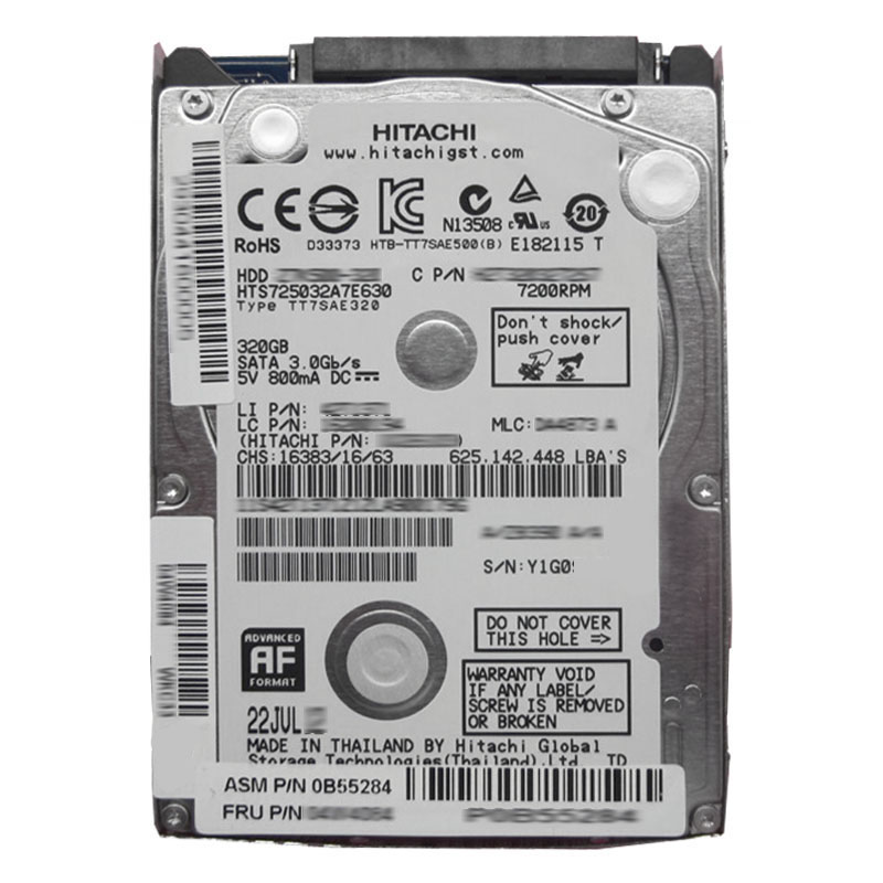 Lenovo 0B55284 - 320GB 7.2K SATA 2.5" Hard Drive