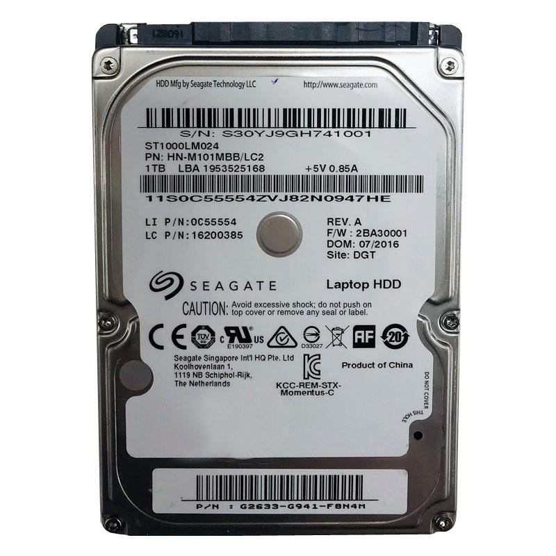 Lenovo 0C55554 - 1TB 5.4K SATA 2.5" Hard Drive