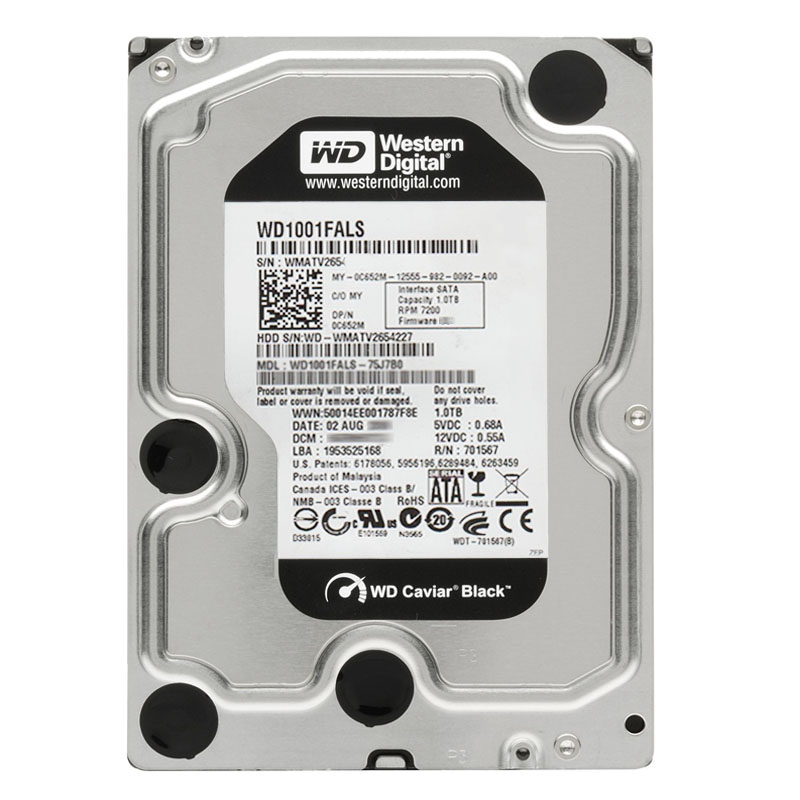 Dell 0C652M - 1TB 7.2K SATA 3.5" 32MB Cache Hard Drive