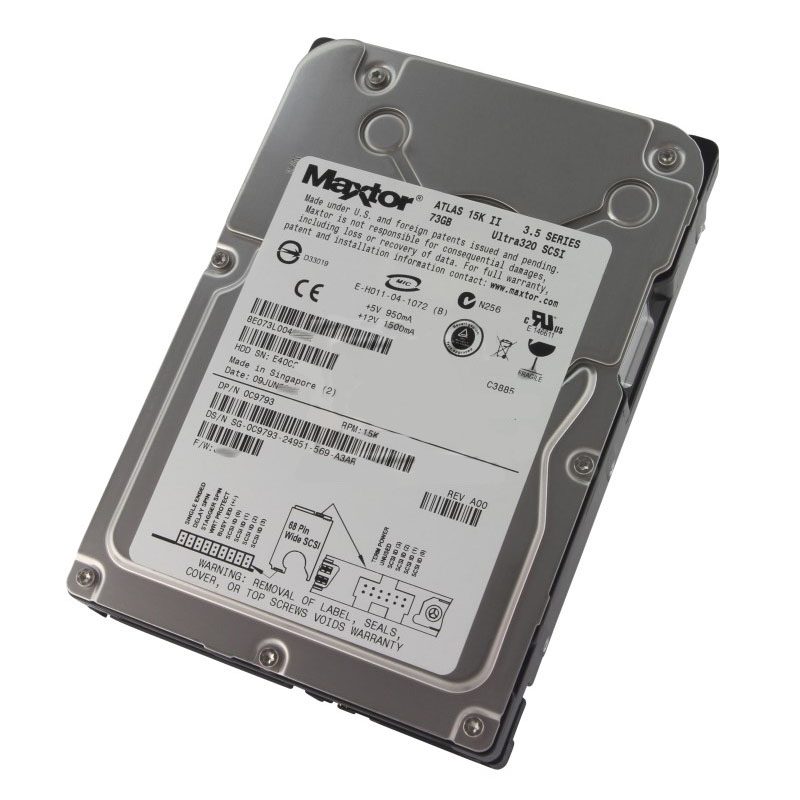 Dell 0C9793 - 73GB 15K 68-PIN Ultra-320 SCSI 3.5" 8MB Cache Hard Drive