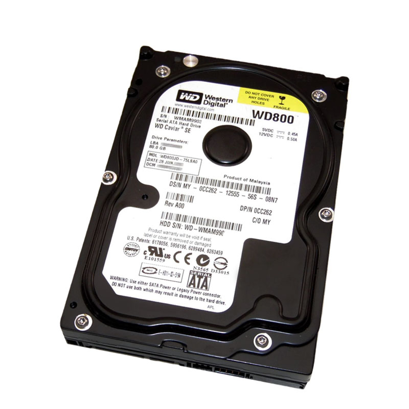 Dell 0CC262 - 80GB 7.2K SATA 3.5" 8MB Cache Hard Drive