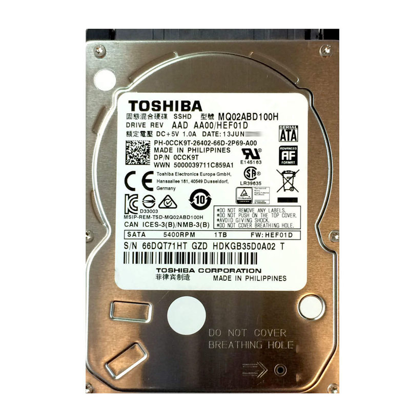 Dell 0CCK9T - 1TB 5.4K SATA 2.5" Hard Drive