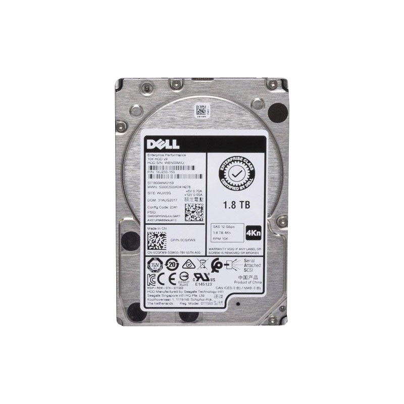 Dell 0CGKW9 - 1.8TB 10K SAS 2.5" Hard Drive