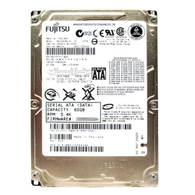 Dell 0CJ071 - 60GB 5.4K SATA 2.5" Hard Drive