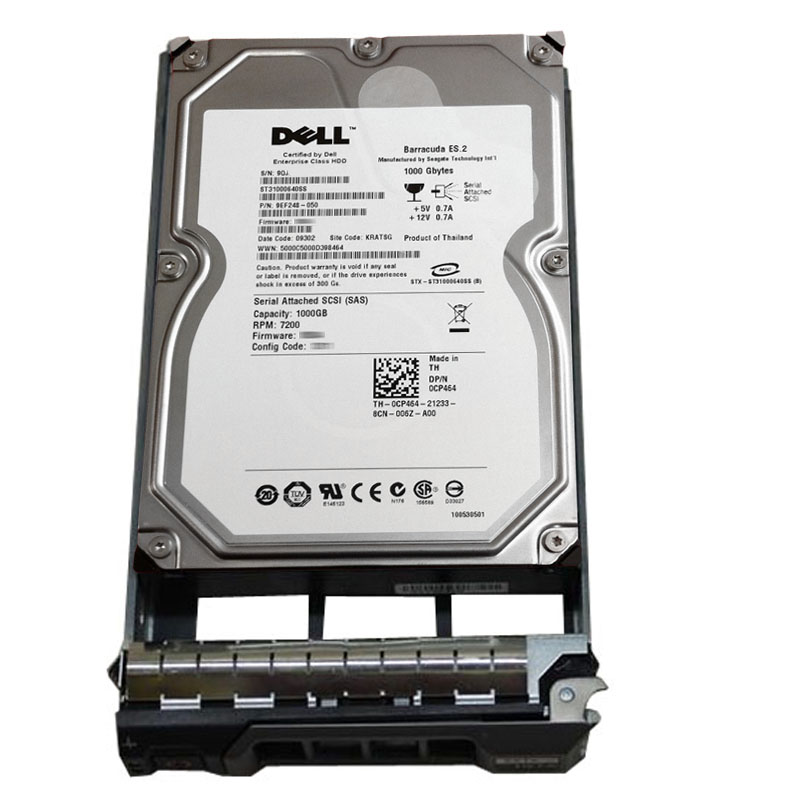 Dell 0CP464 - 1TB 7.2K SAS 3.0Gbps 3.5" Hard Drive
