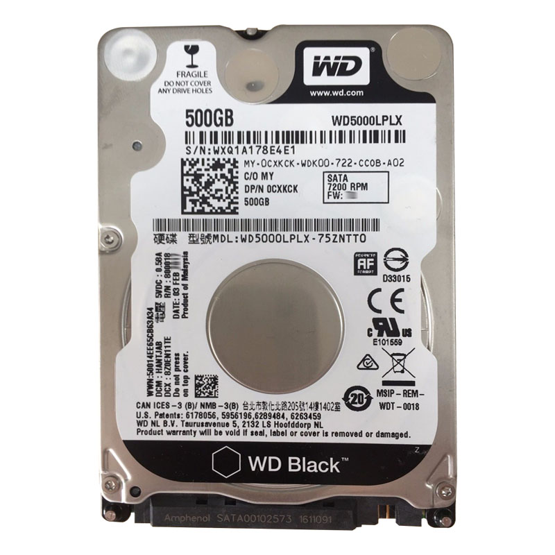 Dell 0CXKCK - 500GB 7.2K SATA 2.5" Hard Drive