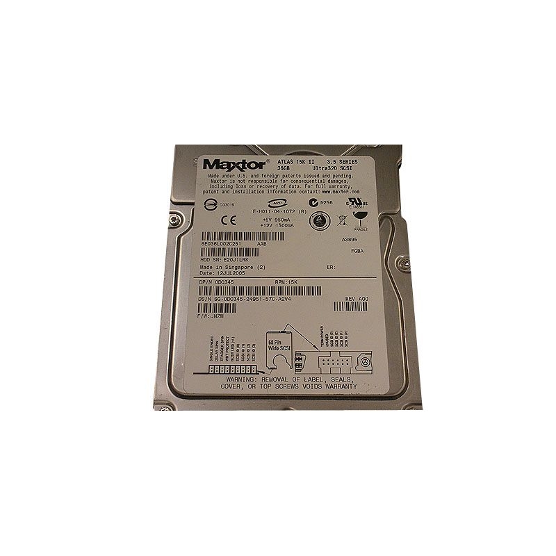Dell 0DC345 - 36GB 15K 68-PIN Ultra-320 SCSI 3.5" Cache Hard Drive