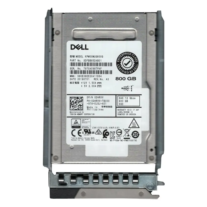 0DHRVV.jpg Dell 0DHRVV - 800GB SAS 2.5" SSD - Image 1