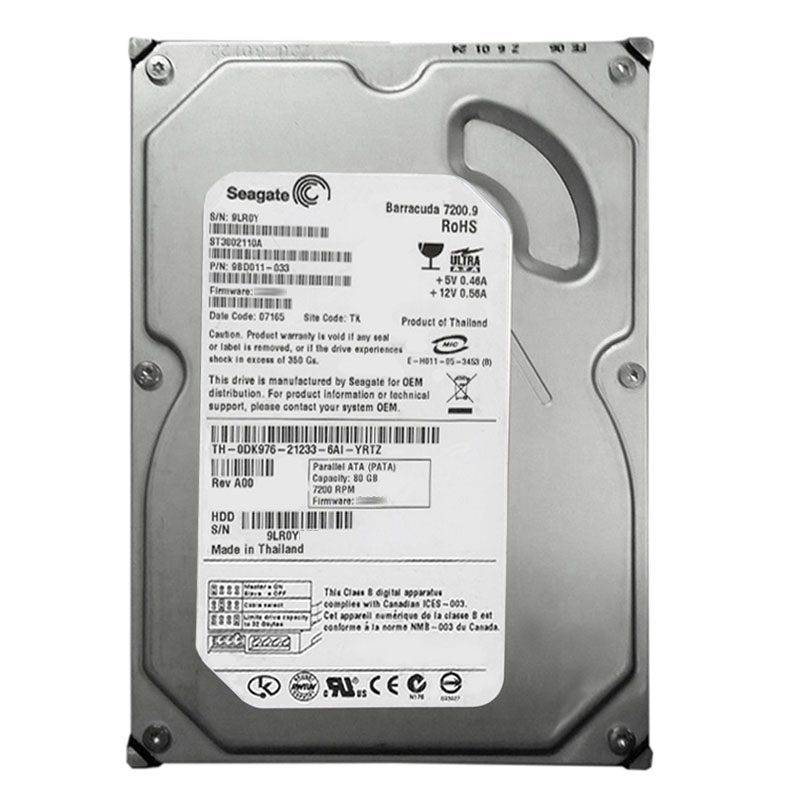 Dell 0DK976 - 80GB 7.2K IDE 3.5" 2MB Cache Hard Drive