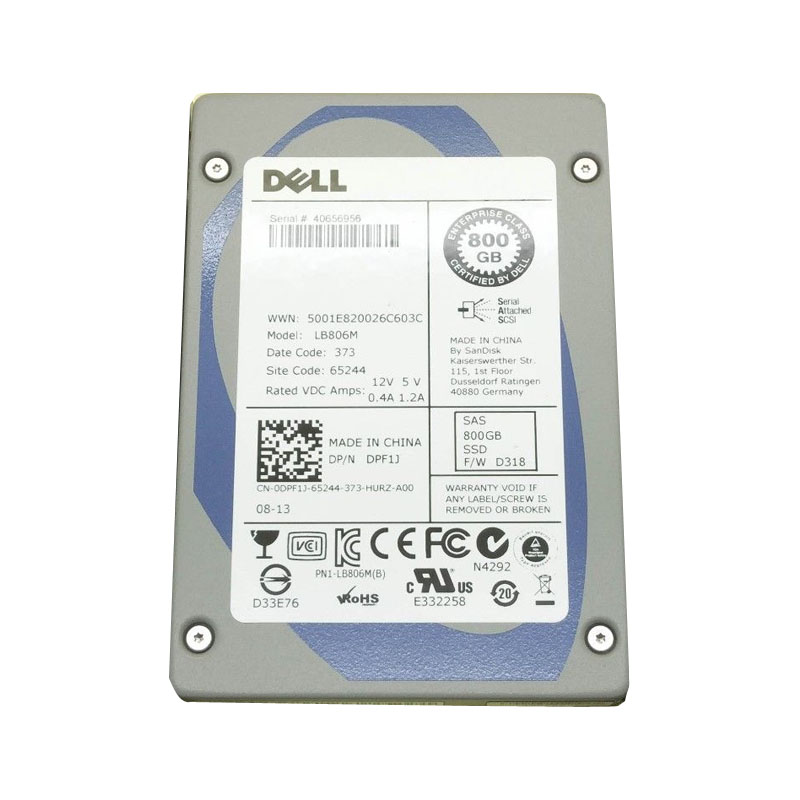 Dell 0DPF1J - 800GB SAS 2.5" SSD
