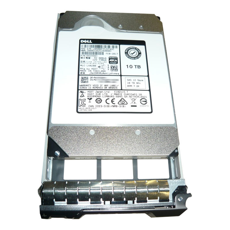 Dell 0DW6D9 - 10TB 7.2K SAS 12.0Gbps 3.5" Hard Drive