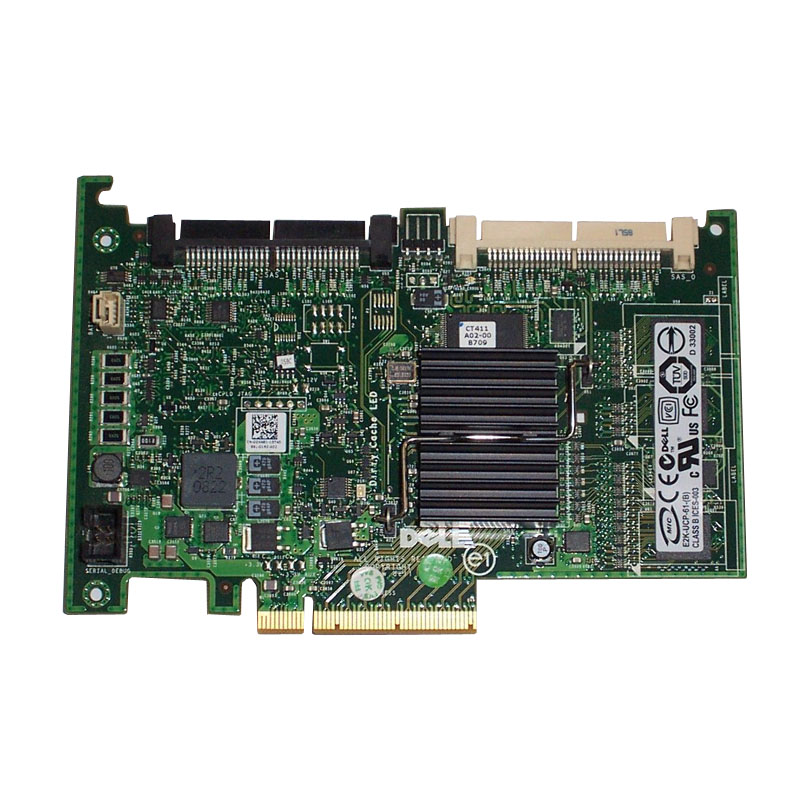 0DX481.jpg Dell 0DX481 - PCI-E SAS PERC 6-I Raid Controller Card - Image 1
