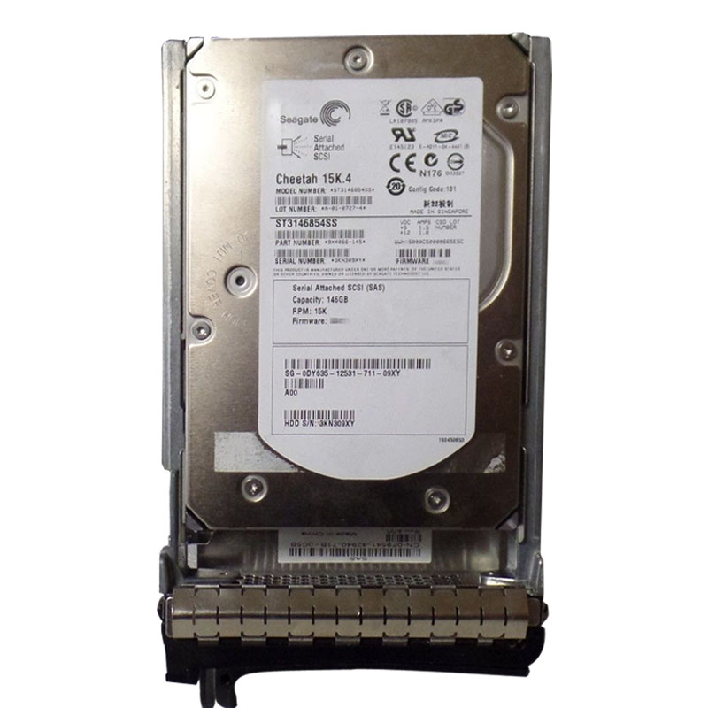Dell 0DY635 - 146GB 15K SAS 3.0Gbps 3.5" Hard Drive