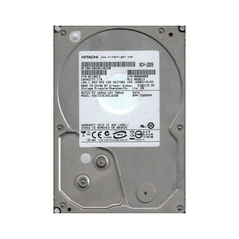 Hitachi 0F10013 - 1TB 7.2K SATA 3.5" Cache Hard Drive