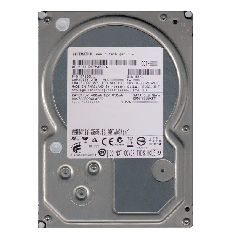 Hitachi 0F10311 - 2TB 7.2K SATA 3.0Gbps 3.5Inch 32MB Cache Hard Drive