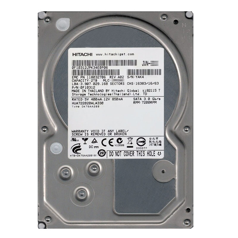 Hitachi 0F10312 - 2TB 7.2K SATA 3.0Gbps 3.5Inch 32MB Cache Hard Drive
