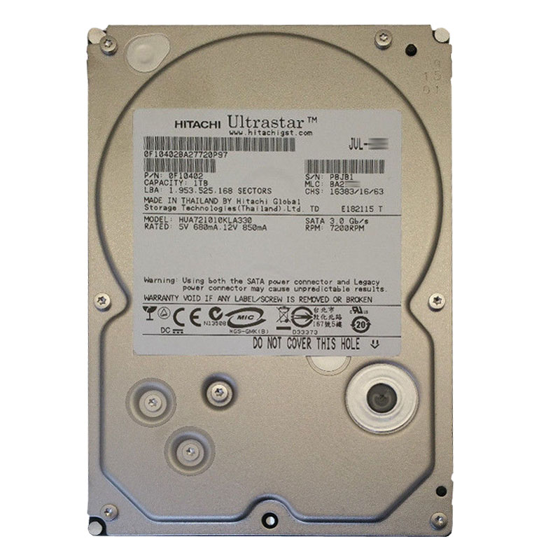 Hitachi 0F10402 - 1TB 7.2K SATA 3.0Gbps 3.5Inch 32MB Cache Hard Drive