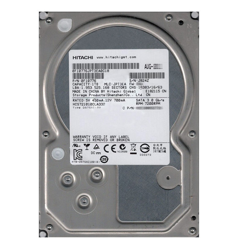 Hitachi 0F10776 - 1TB 7.2K SATA 3.0Gbps 3.5Inch 32MB Cache Hard Drive