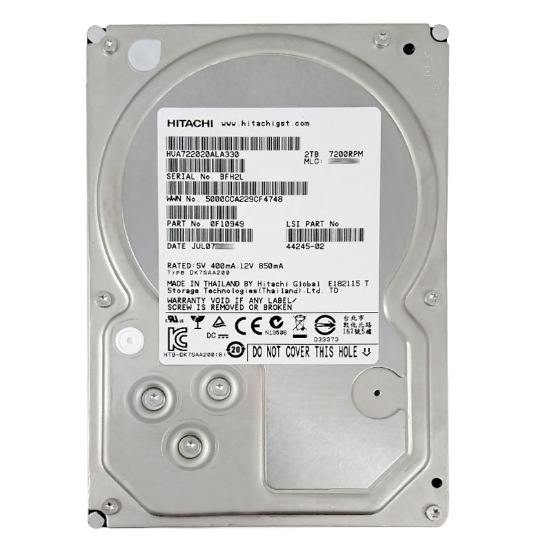 Hitachi 0F10949 - 2TB 7.2K SATA 3.0Gbps 3.5Inch 32MB Cache Hard Drive