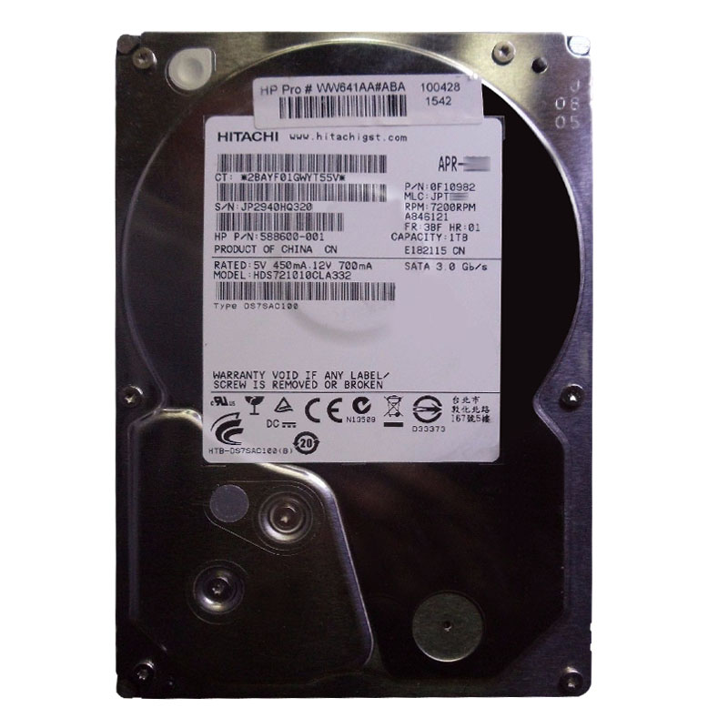 Hitachi 0F10982 - 1TB 7.2K SATA 3.0Gbps 3.5Inch 32MB Cache Hard Drive