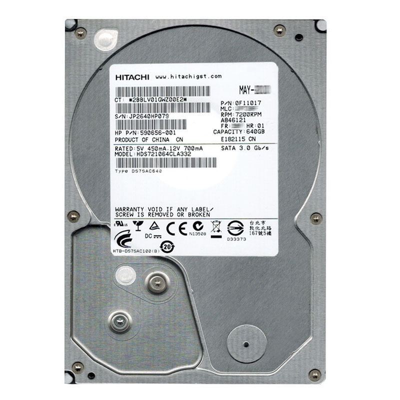 Hitachi 0F11017 - 640GB 7.2K SATA 3.0Gbps 3.5Inch 32MB Cache Hard Drive